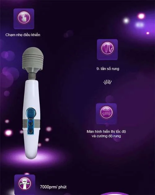 Louge LCD Touchscreen Powerful Multi-Purpose Vibrating Wand — photo 7
