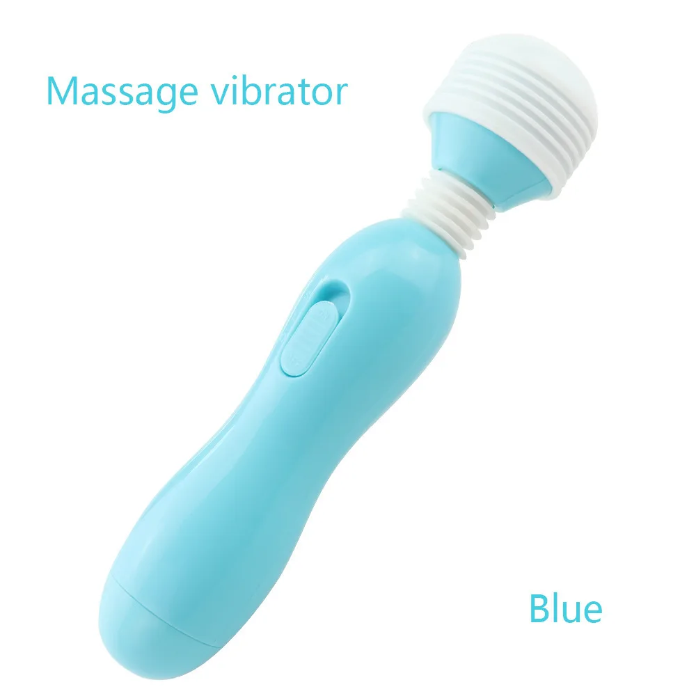 Mini Silicone Vibrating Vaginal Massager Blue Pink Colors — photo 2