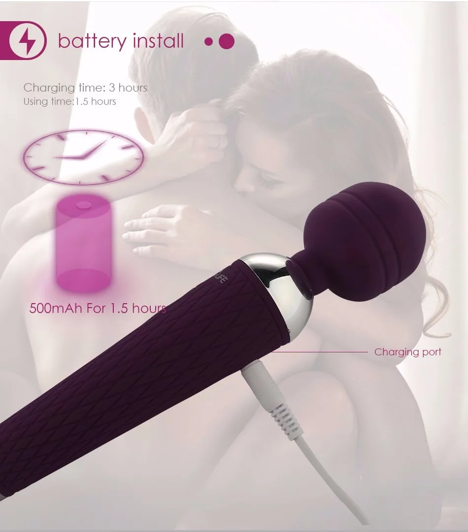 CR 03 Multi-Function Massage Wand 10 Vibration Waterproof — photo 3