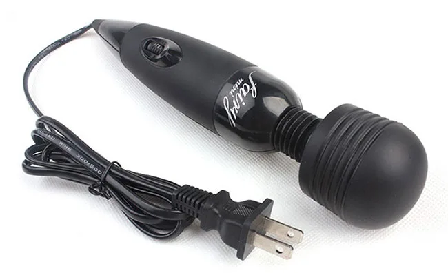 Fairy Black Powerful Massage Wand Vibrator Compact — photo 2