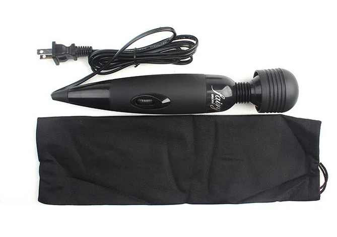 Fairy Black Powerful Massage Wand Vibrator Compact — photo 5