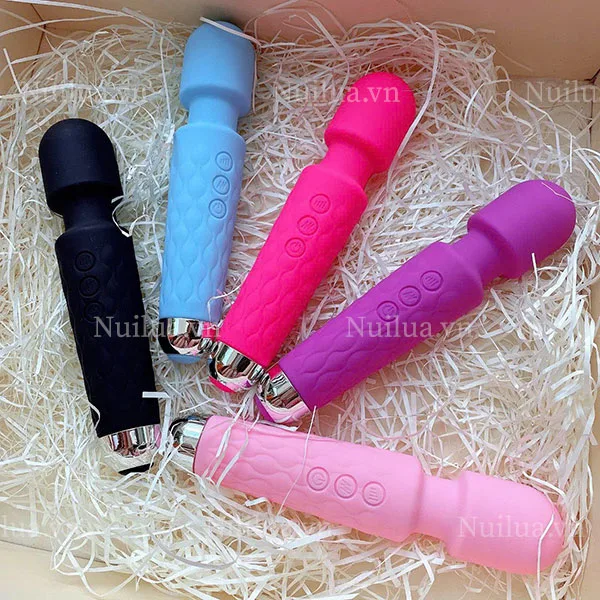20 mode vibrating massage wand three intensity levels silicone — photo 4