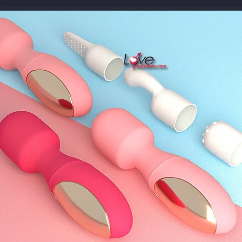 Mini Rechargeable G-Spot Vibrator with 3 Silicone Heads — photo 3