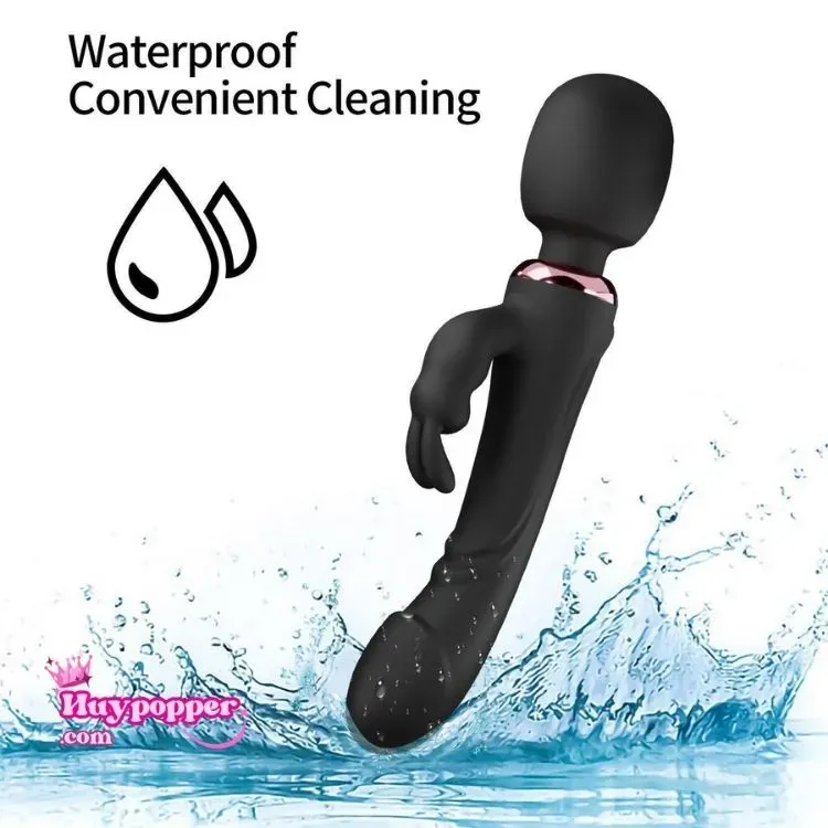 Flora Love Wand Dual Head Rabbit Clitoral G-Spot Stimulator — photo 4