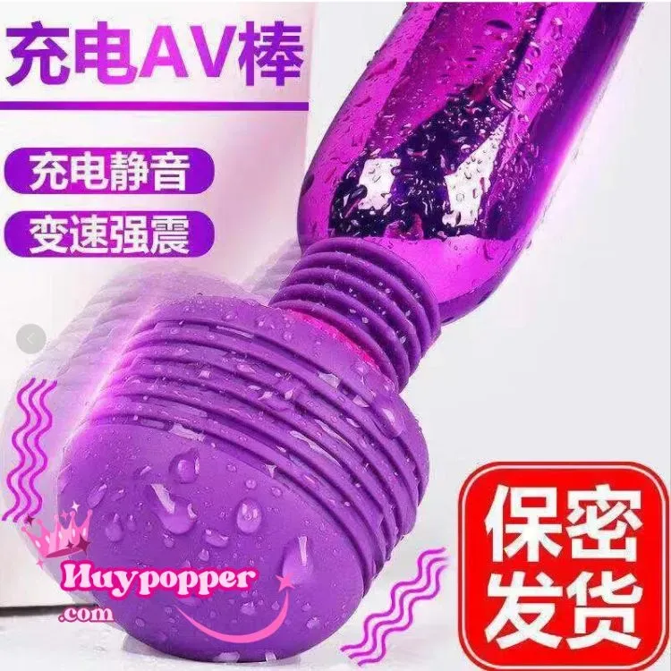 Mini Metal Plated Love Wand Rechargeable Vibrator — photo 2