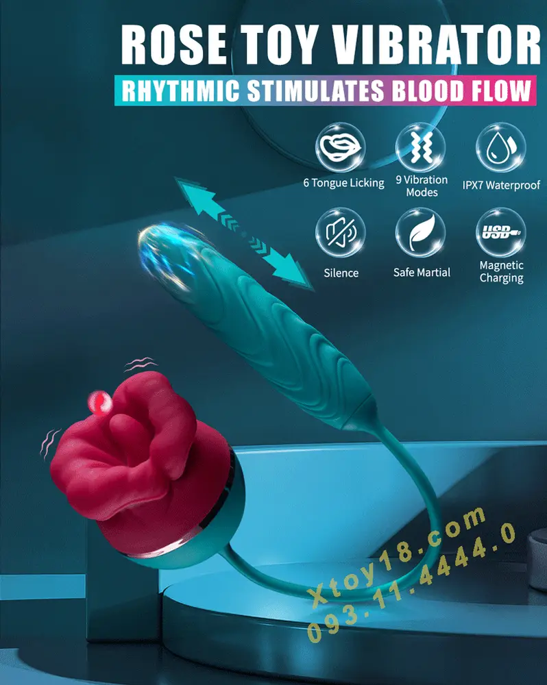 SISU Multi-function Licking Sucking Thrusting Vibrator — photo 3