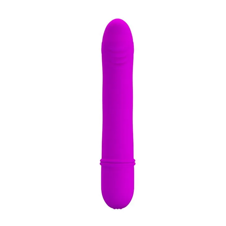 Mini Vibrating Clitoral Stimulator Pink Purple 12x2cm — photo 3