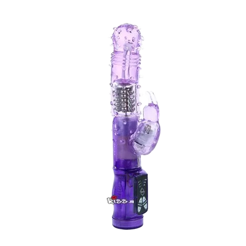 Chirpy Rabbit Spinning Vibrating G-Spot Dildo for Female & Lesbians