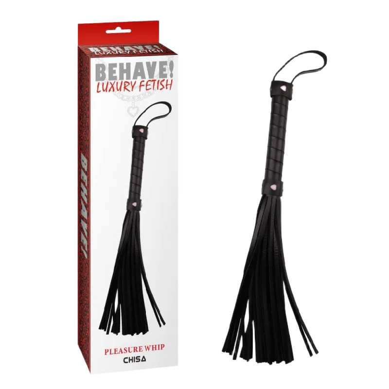 Chisa Behave! Luxury BDSM Leather Whip Pleasure Tool