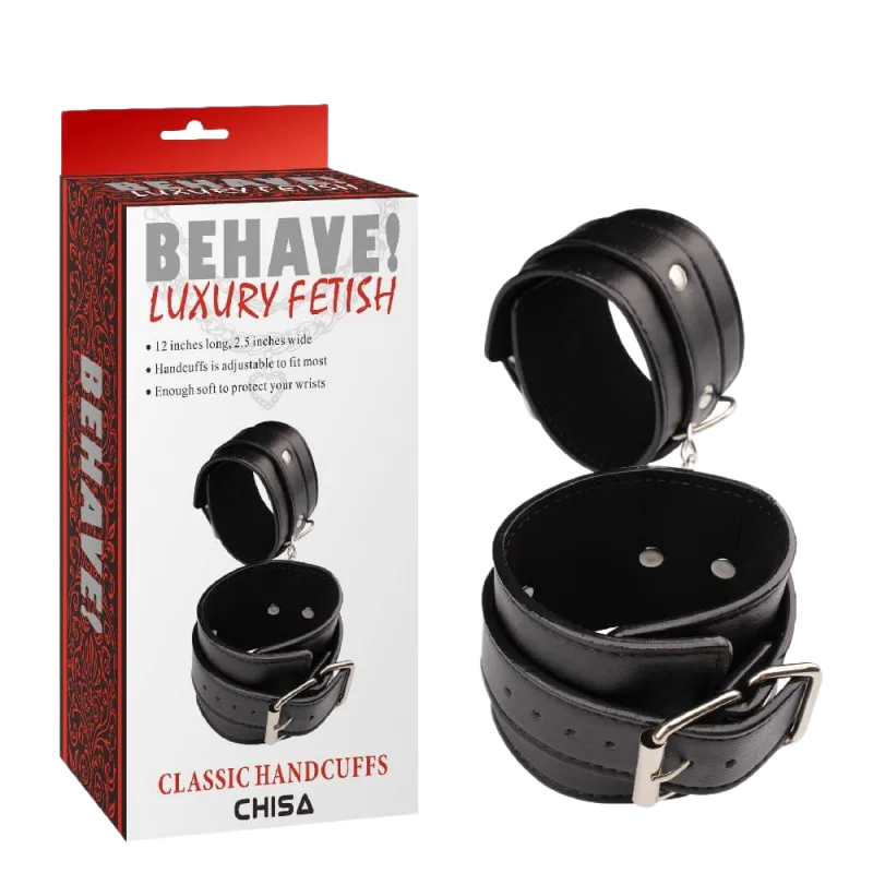 Chisa Behave Premium Adjustable Luxury Fetish Handcuffs