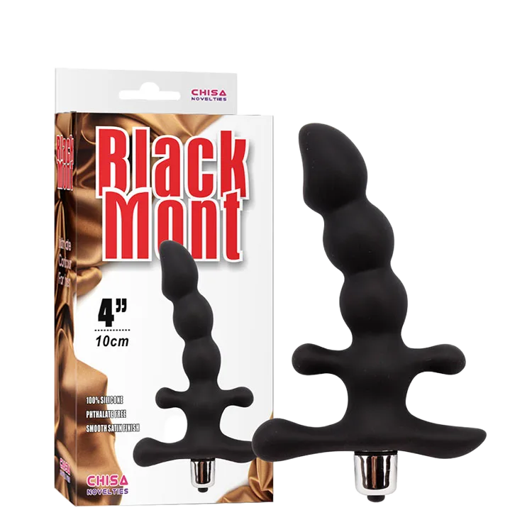 Chisa Black Month Vibrating Anal Massager For Men Women