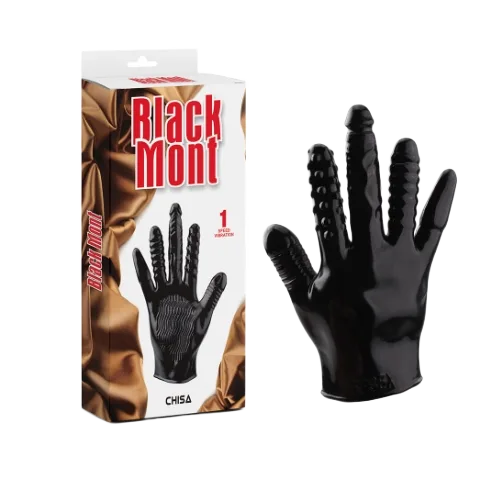 Chisa Blackmont 5-in-1 Textured Silicone Gloves for Stimulation