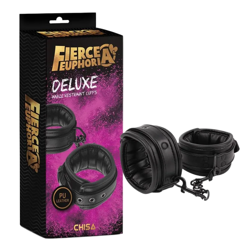 Chisa Euphoria Deluxe PU Ankle Cuffs BDSM Restraints