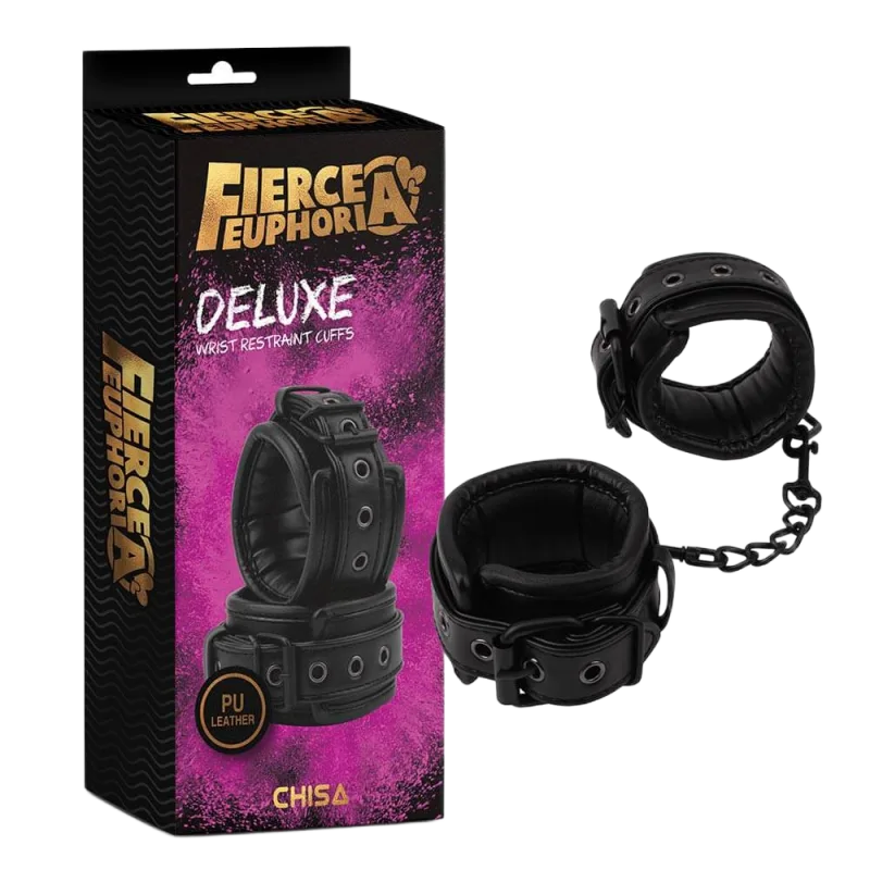 Chisa Fierce Deluxe Wrist Restraint Cuffs Premium BDSM Kit