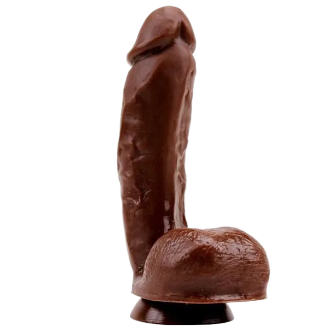 Chisa Hard Large Brown Silicone Realistic Dildo for Male Pleasure