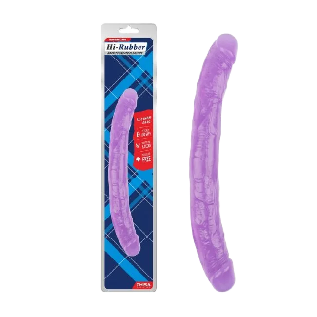 Chisa Hi-Rubber 12.8 Inch Double-Ended Silicone Dildo