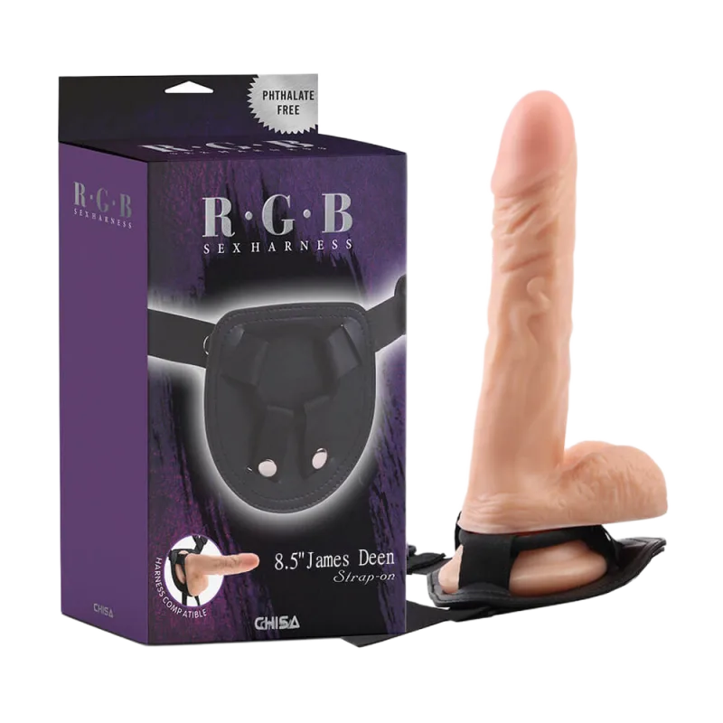 Chisa James Deen 8.5 Inch Strap-On Dildo