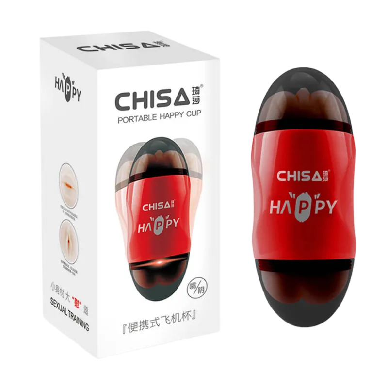 Chisa Portable Happy Cup Male Masturbator Dual Opening Toy