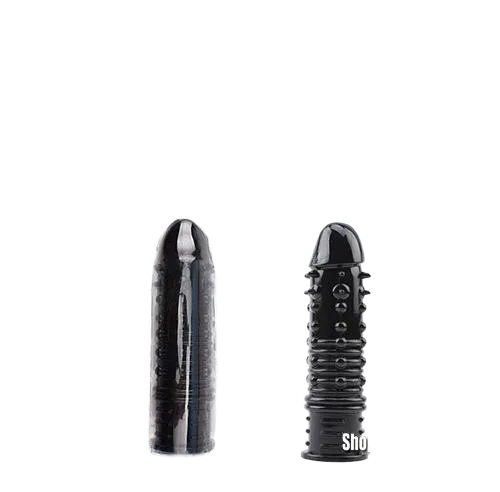 Chisa Premium Super Spiked Penis Sleeve Clear Black