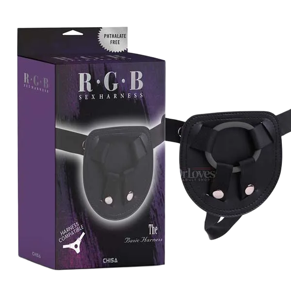 Chisa RGB Adjustable Silicone Penis Harness Comfortable Fit