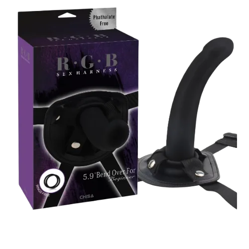 Chisa RGB Soft Curved Strap-On Silicone Dildo 15cm