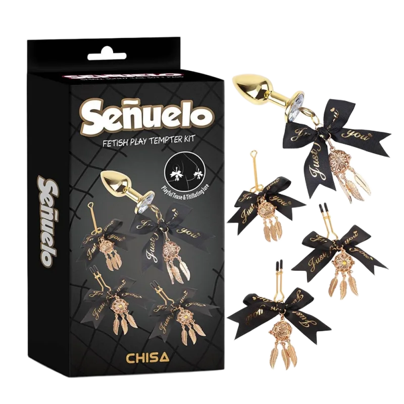 Chisa Senuelo BDSM Fetish Kit for Nipples & Anal Stimulation