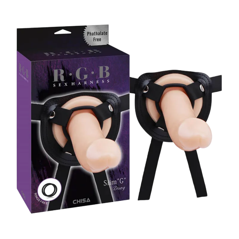 Chisa Slim G Dong Vibrating Strap-On for Lesbian G-Spot Pleasure