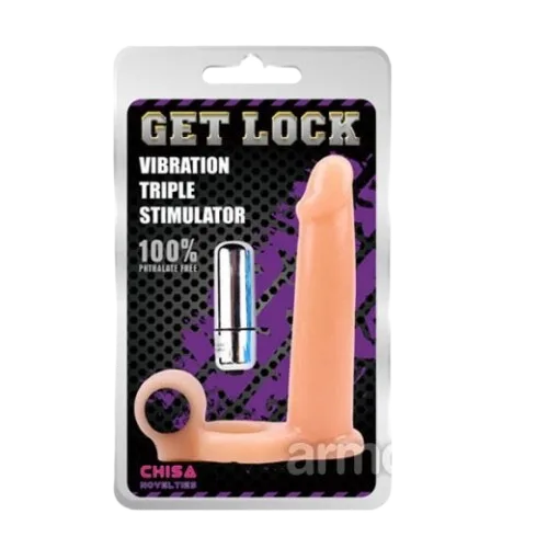 Chisa Strap-On Vibrating Soft Silicone Penis 15.5cm