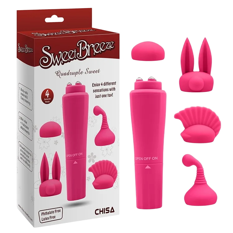 Chisa Sweet Mini Vibrator 3 Heads Full Body Clitoral Massage
