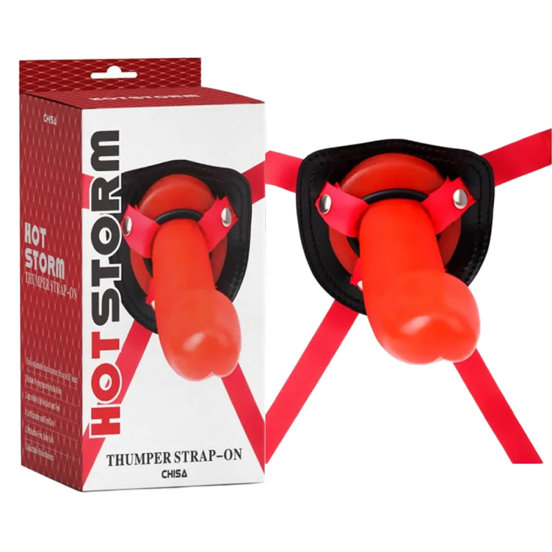 Chisa Thumper Strap-On Adjustable Soft Leather Harness Dildo