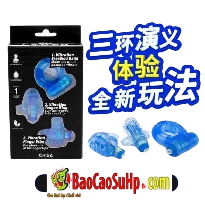 Chisa Triple Vibrating Rings Exciting Pre-Play Stimulation