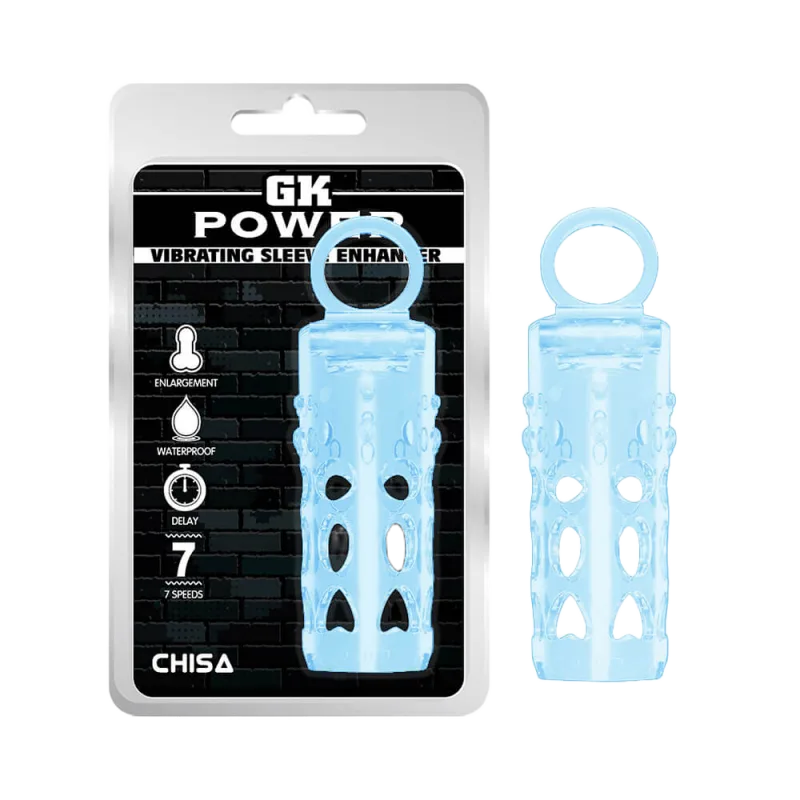 Chisa Vibrating Sleeve Enhancer Ring with Base Beads