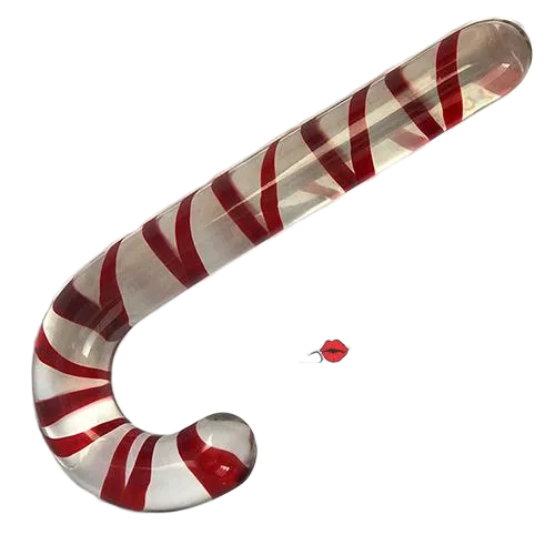 Christmas Candy Glass Butt Plug Anal Stimulator Stress Relief