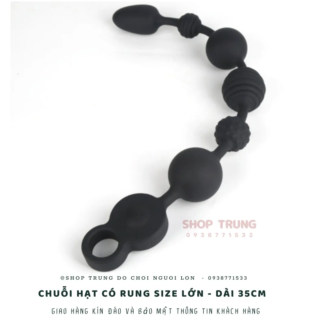 35cm Long 3-Motor Silicone Anal Bead Vibrator 10 Modes — photo 2