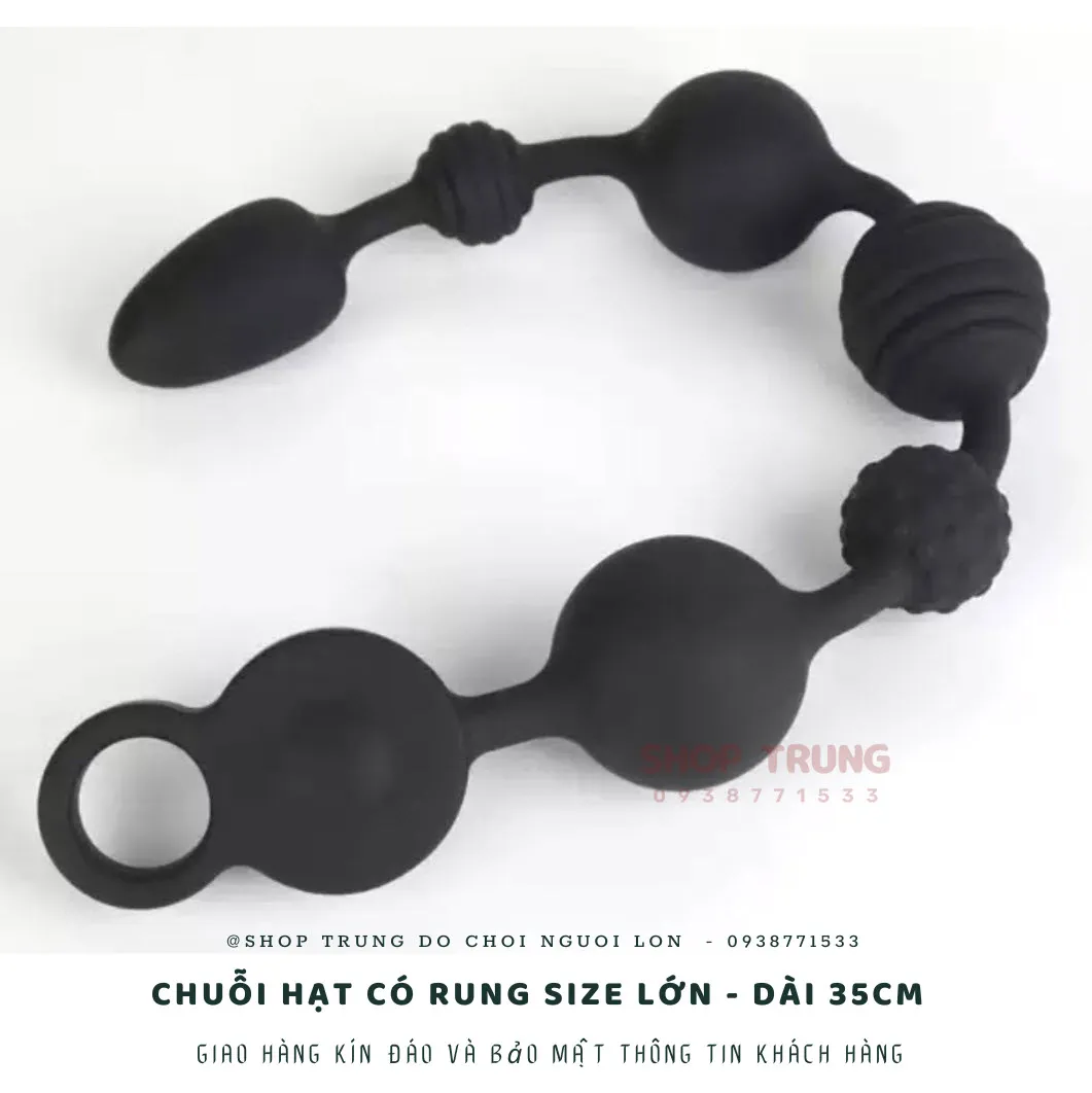 35cm Long 3-Motor Silicone Anal Bead Vibrator 10 Modes — photo 6