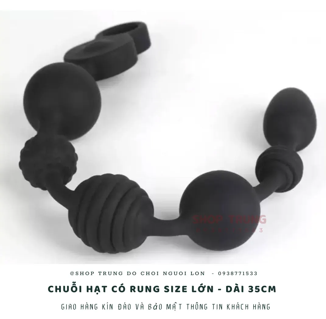 35cm Long 3-Motor Silicone Anal Bead Vibrator 10 Modes — photo 7
