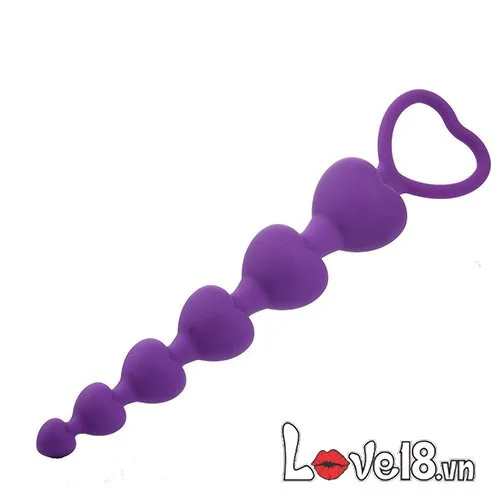Heart-Shaped Silicone Anal Beads - Prostate & Pleasure Stimulator — photo 4