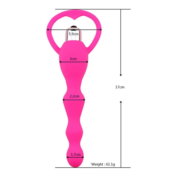 Soft Silicone Anal Bead Vibrating Chain for Beginners — photo 3