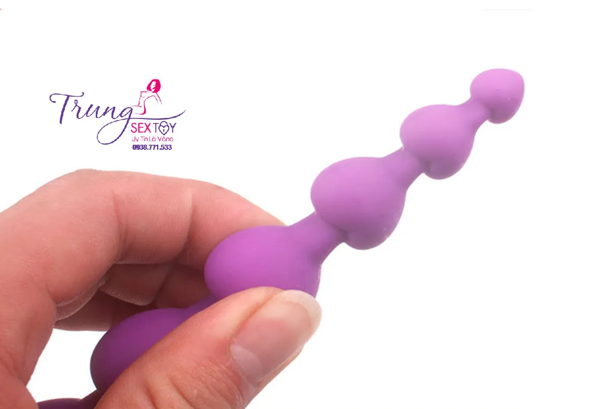 heart bead anal stimulator soft silicone 18.5cm — photo 5