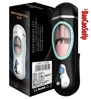 Clapper Licking Tongue Sucking Silicone Vagina Male Masturbator