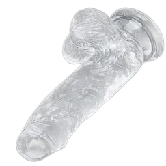 Clear Transparent Male Dildo Unique Pleasure Design