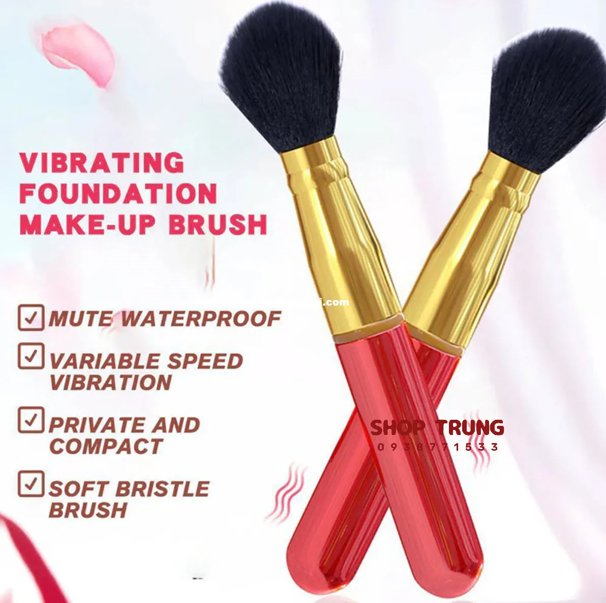 Discreet Vibrating Makeup Brush Adult Toy Secret Pleasure — photo 2