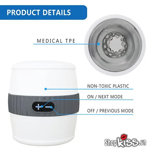 Aishia Magic Vibration Male Masturbator TPE Silicone Pleasure Cup — photo 4