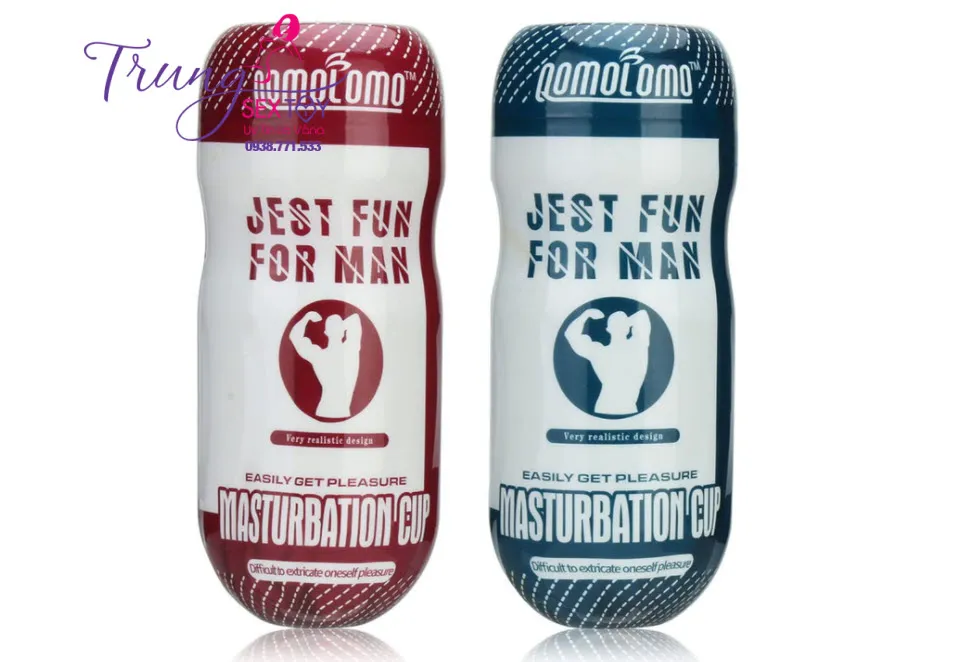 High Quality Silicone Male Masturbation Cup Red Blue — photo 2