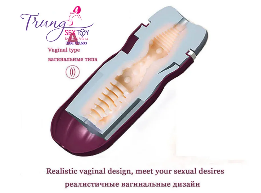 High Quality Silicone Male Masturbation Cup Red Blue — photo 3