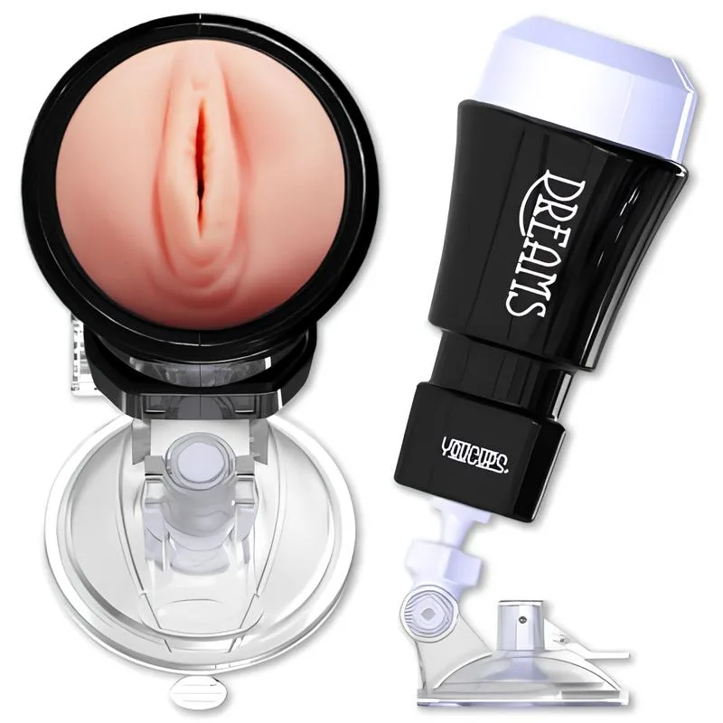 Youcups Dreams Girl Wall-Mounted Silicone Masturbator 26cm — photo 2