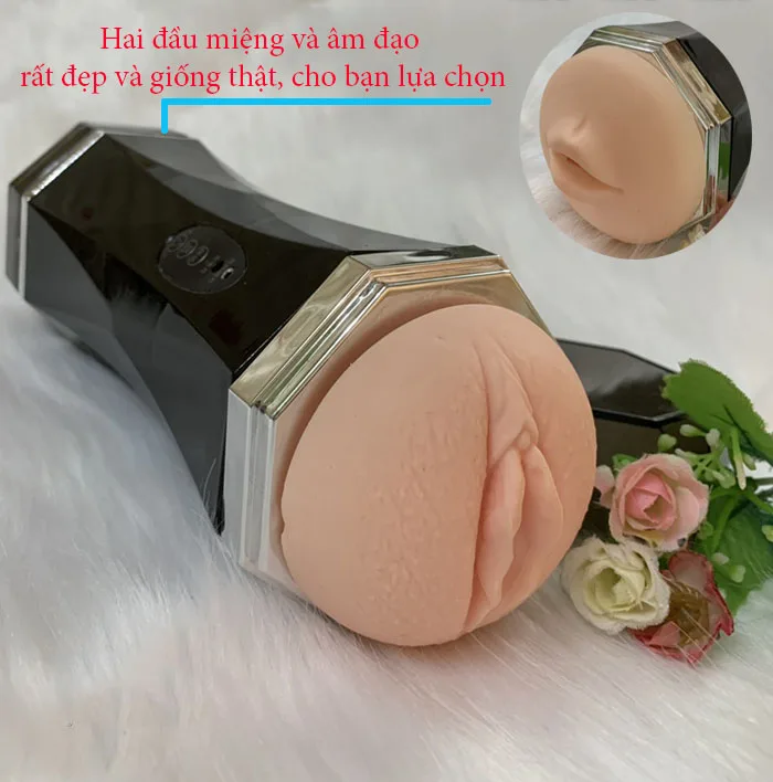 Dual End Powerful Vibrating Masturbation Cup for Men — photo 2