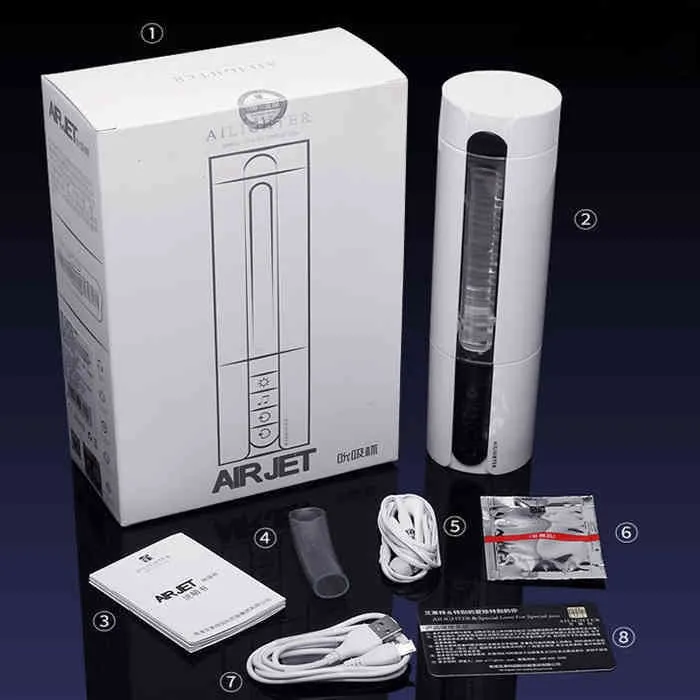 Ailighter Air Jet Heated Compact Male Masturbator Cup — photo 3