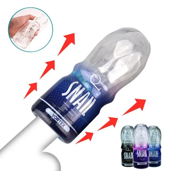 Silicone Snail Cup Male Masturbator Soft Realistic Texture — photo 5