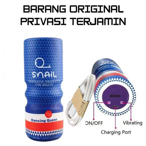 Snail Dancing Queen 20 Mode Rechargeable Transparent Masturbator — photo 2